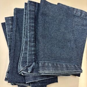 Hudson Grace oversized demin napkins never used 6